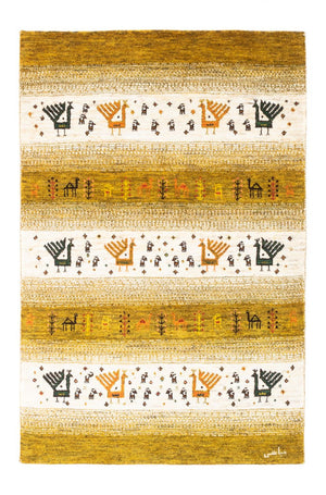 Alfombra Gabbeh - Loribaft Persa - 128 x 82 cm - multicolor