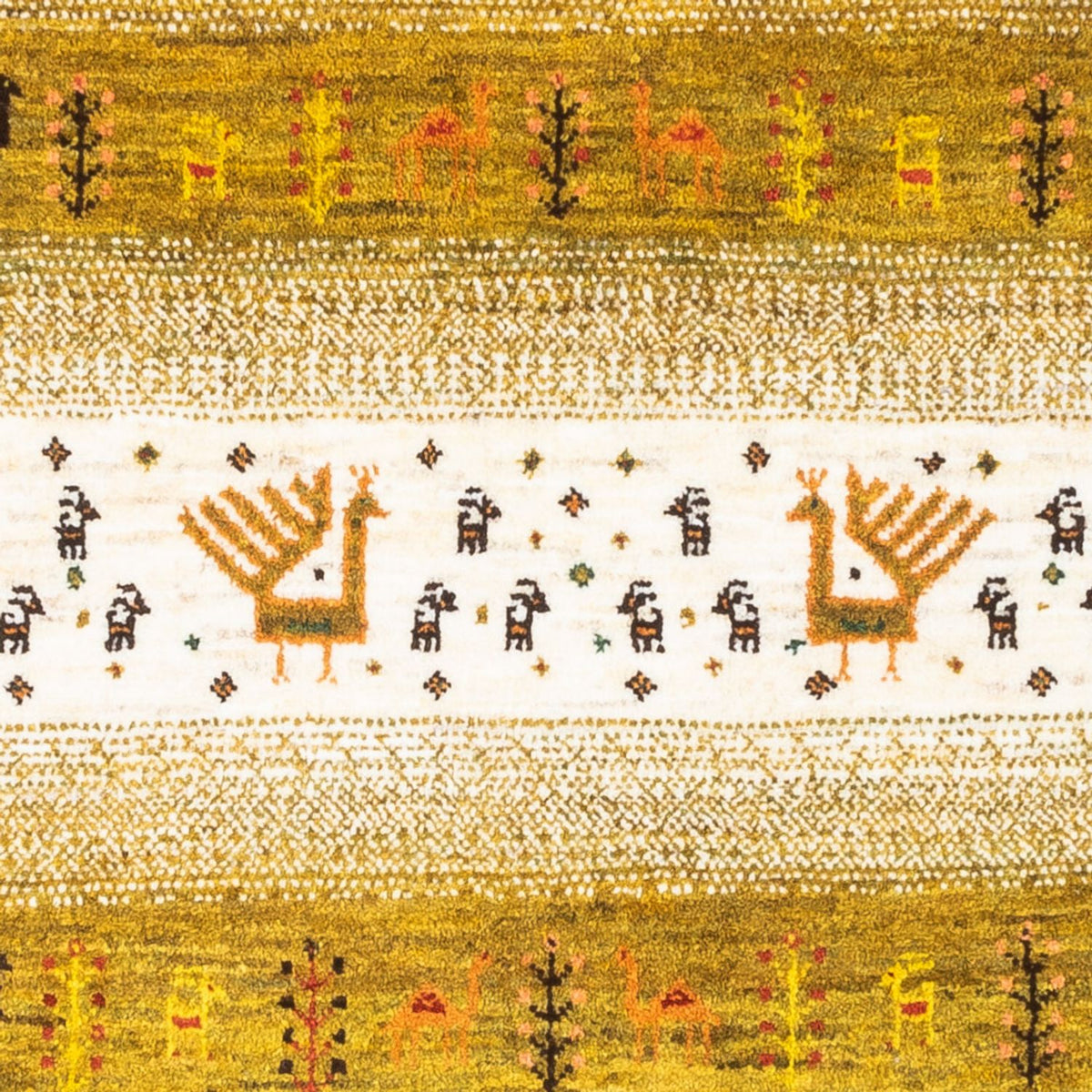 Alfombra Gabbeh - Loribaft Persa - 128 x 82 cm - multicolor