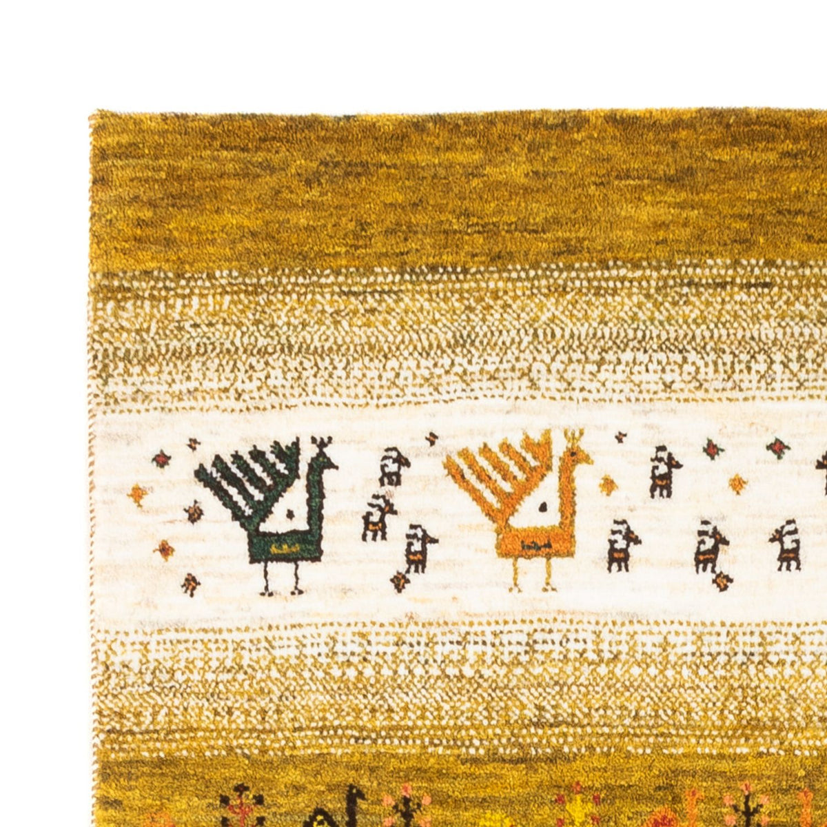 Alfombra Gabbeh - Loribaft Persa - 128 x 82 cm - multicolor