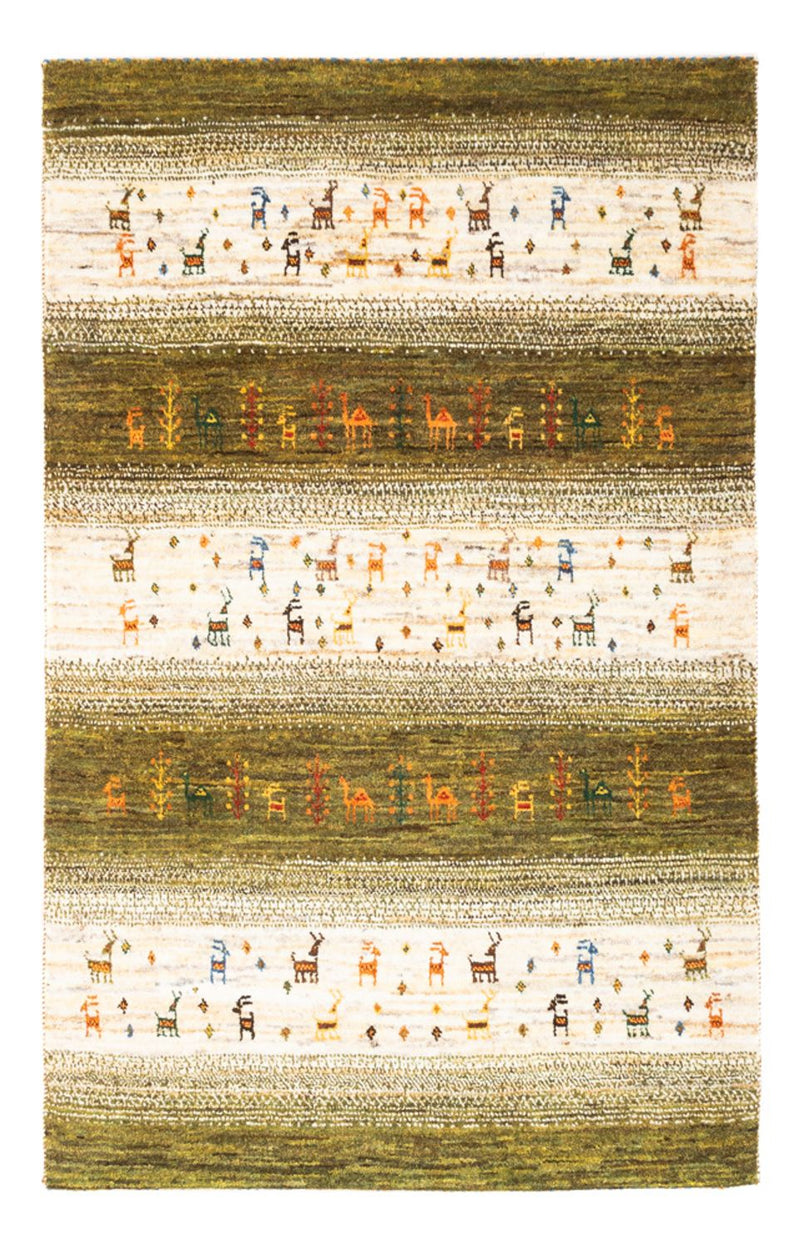 Alfombra Gabbeh - Loribaft Persa - 138 x 85 cm - multicolor