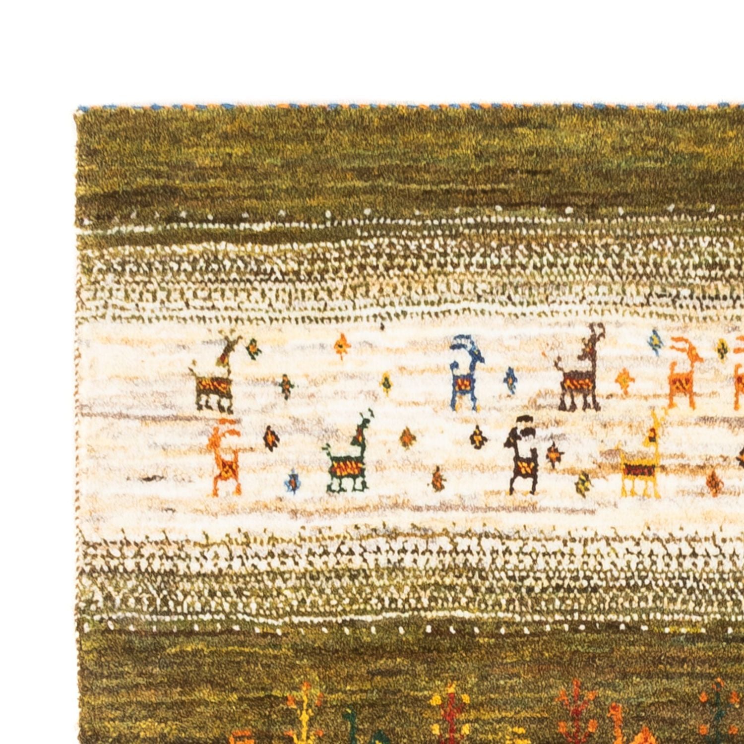 Alfombra Gabbeh - Loribaft Persa - 138 x 85 cm - multicolor