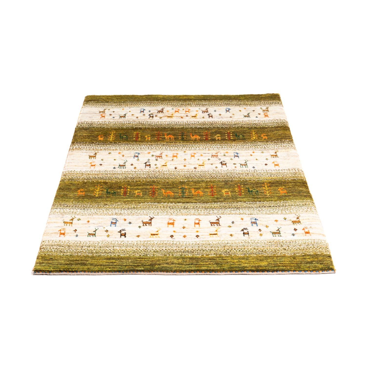 Alfombra Gabbeh - Loribaft Persa - 138 x 85 cm - multicolor