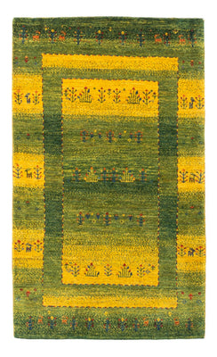 Alfombra Gabbeh - Loribaft Persa - 128 x 76 cm - verde