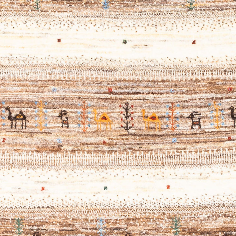 Alfombra Gabbeh - Loribaft Persa - 122 x 82 cm - gris