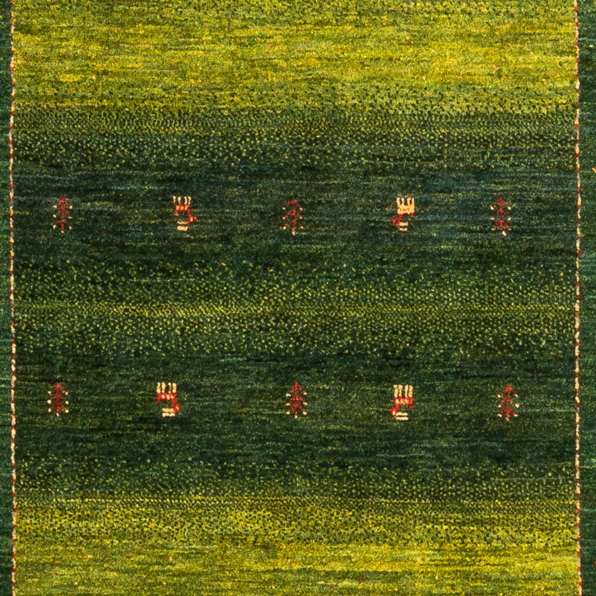 Alfombra Gabbeh - Loribaft Persa - 176 x 120 cm - verde