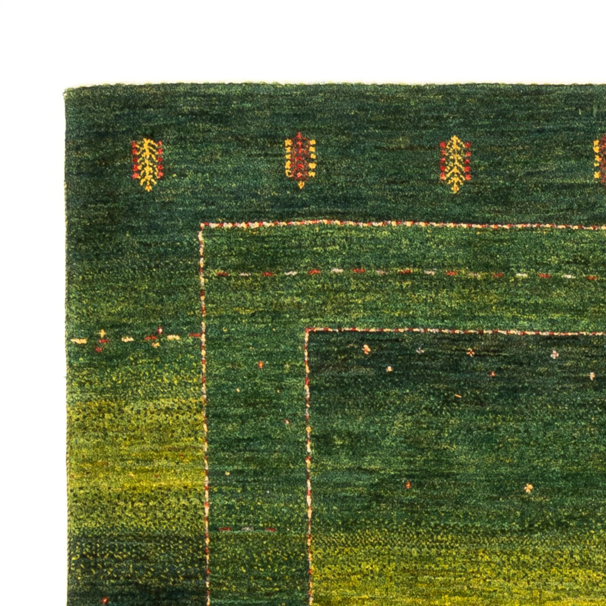 Alfombra Gabbeh - Loribaft Persa - 176 x 120 cm - verde