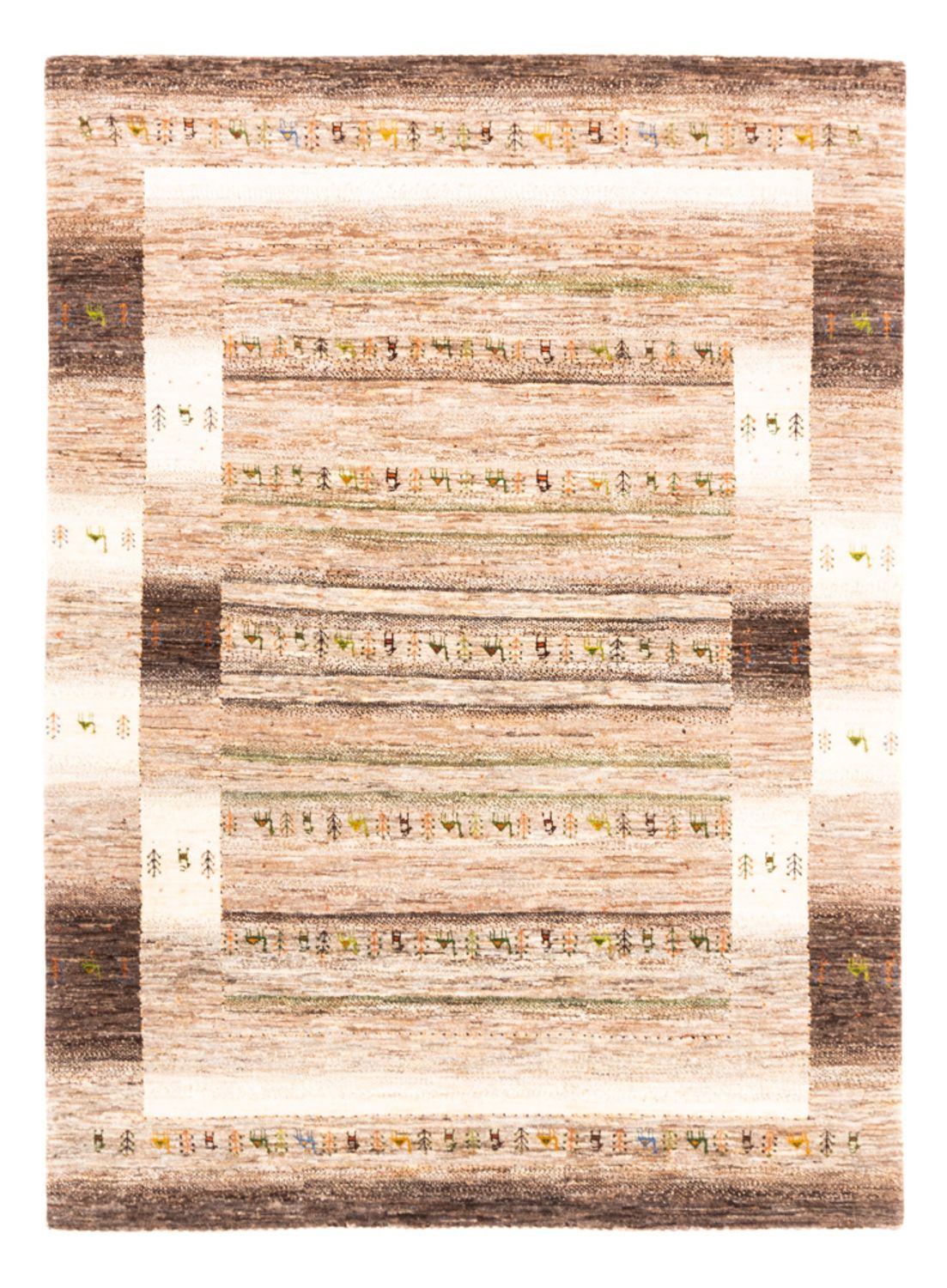 Alfombra Gabbeh - Loribaft Persa - 231 x 175 cm - gris