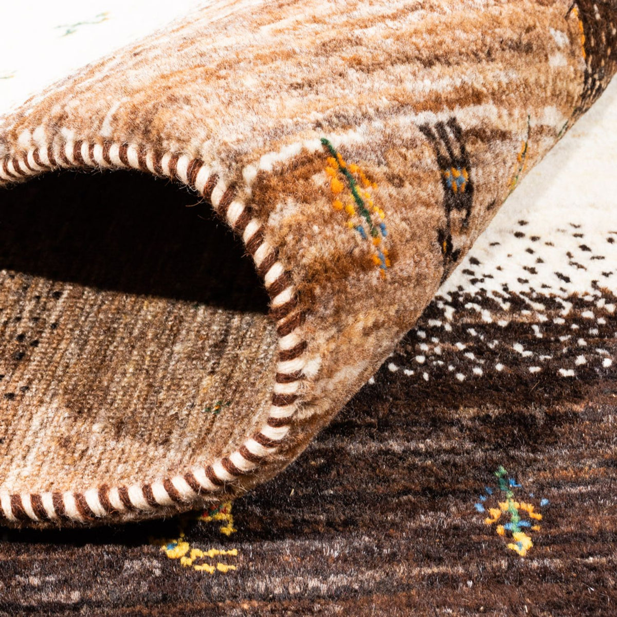 Alfombra Gabbeh - Loribaft Persa - 233 x 179 cm - natural