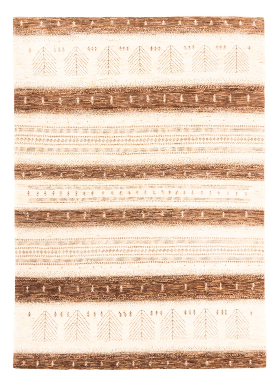 Alfombra Gabbeh - Loribaft Persa - 251 x 182 cm - natural