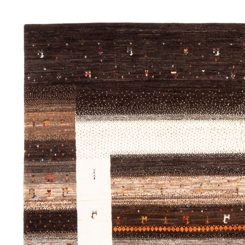 Alfombra Gabbeh - Loribaft Persa - Real cuadrado  - 198 x 212 cm - natural