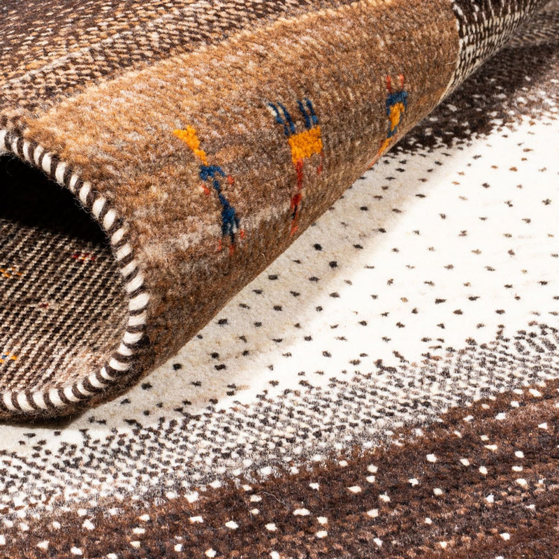 Alfombra Gabbeh - Loribaft Persa - Real cuadrado  - 198 x 212 cm - natural