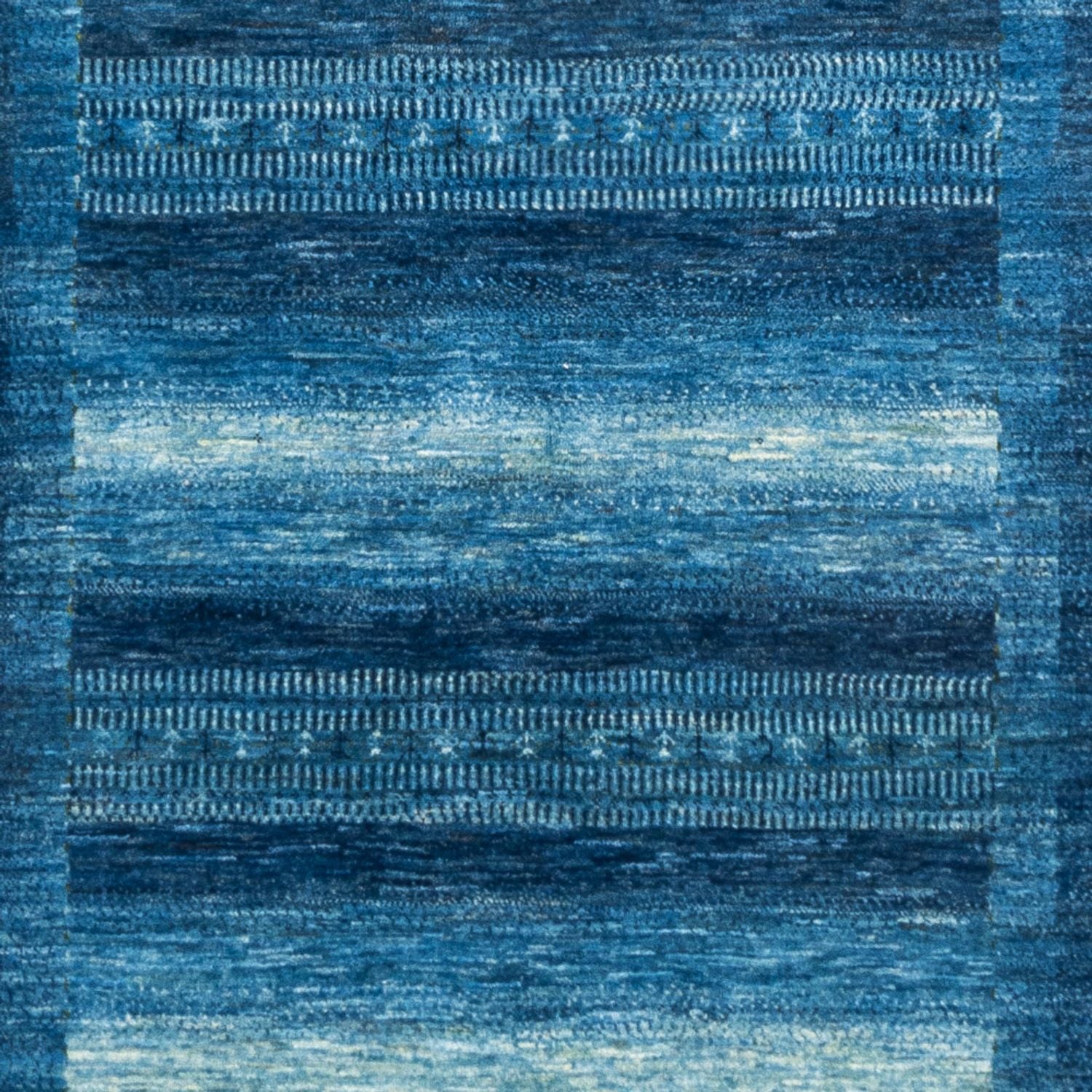 Alfombra Gabbeh - Loribaft Persa - 255 x 177 cm - azul