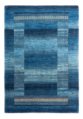 Alfombra Gabbeh - Loribaft Persa - 183 x 126 cm - azul