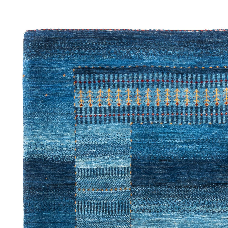 Alfombra Gabbeh - Loribaft Persa - 183 x 126 cm - azul