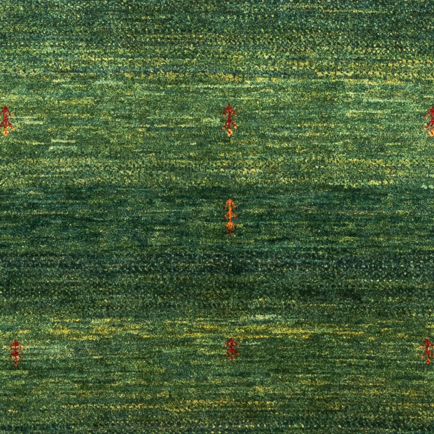 Alfombra Gabbeh - Loribaft Persa - 192 x 126 cm - verde