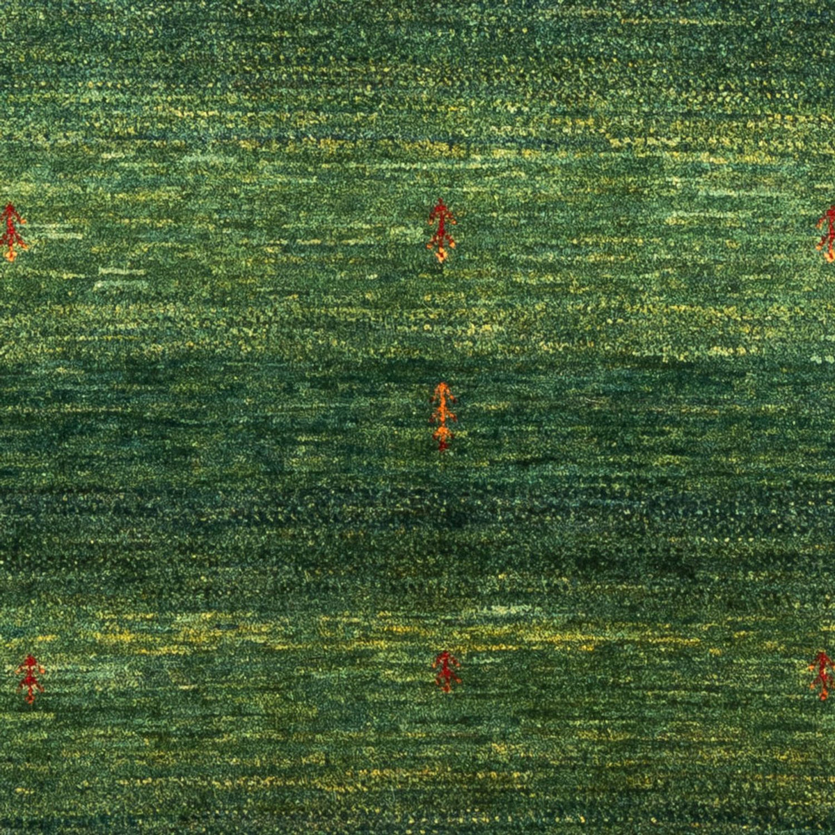 Alfombra Gabbeh - Loribaft Persa - 192 x 126 cm - verde