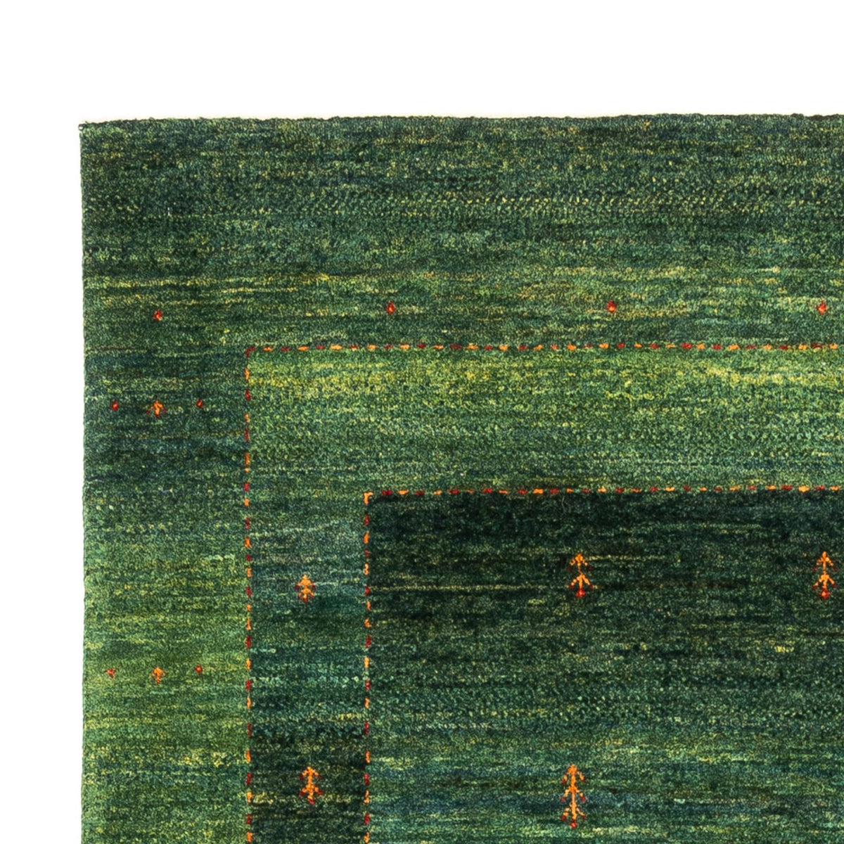 Alfombra Gabbeh - Loribaft Persa - 192 x 126 cm - verde