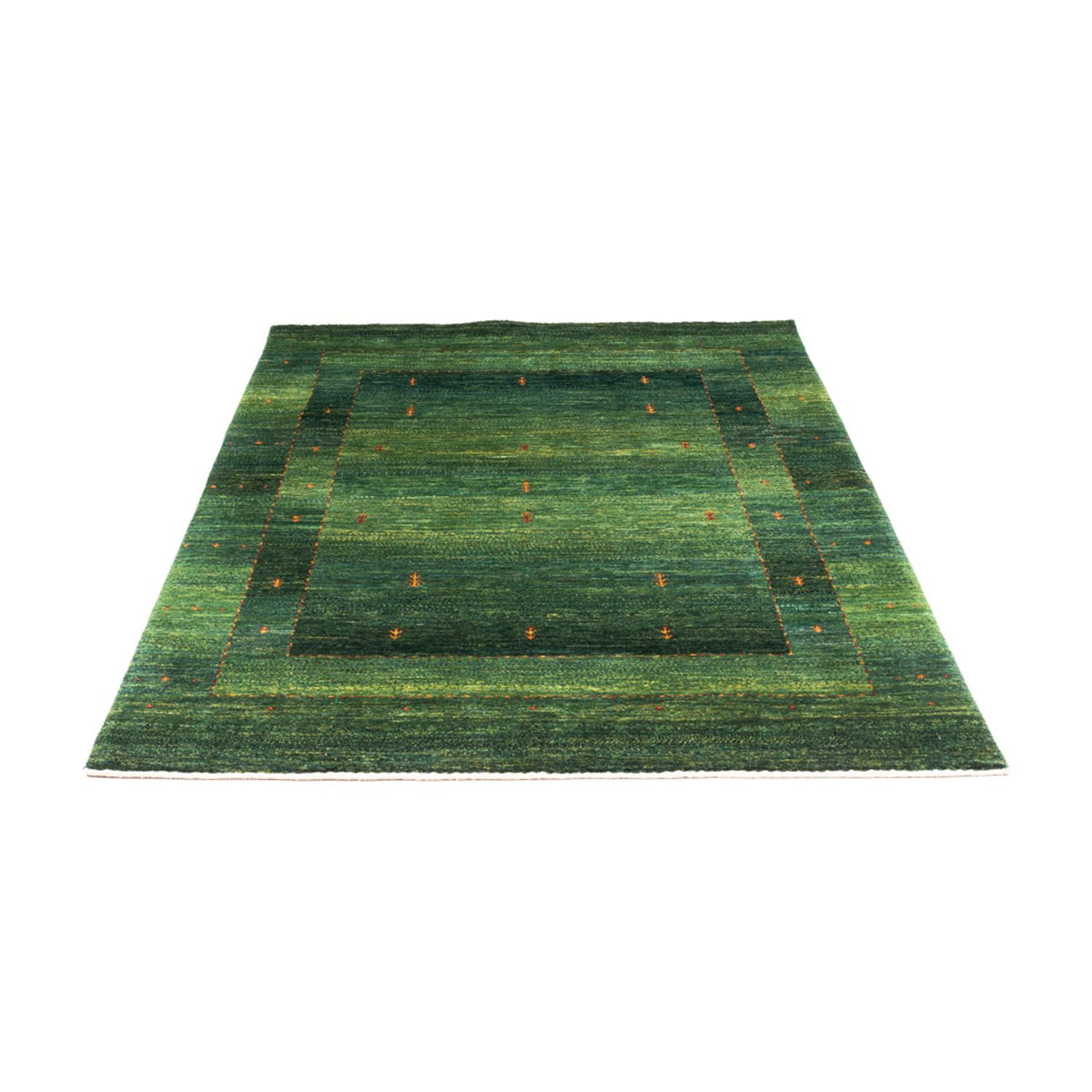 Alfombra Gabbeh - Loribaft Persa - 192 x 126 cm - verde