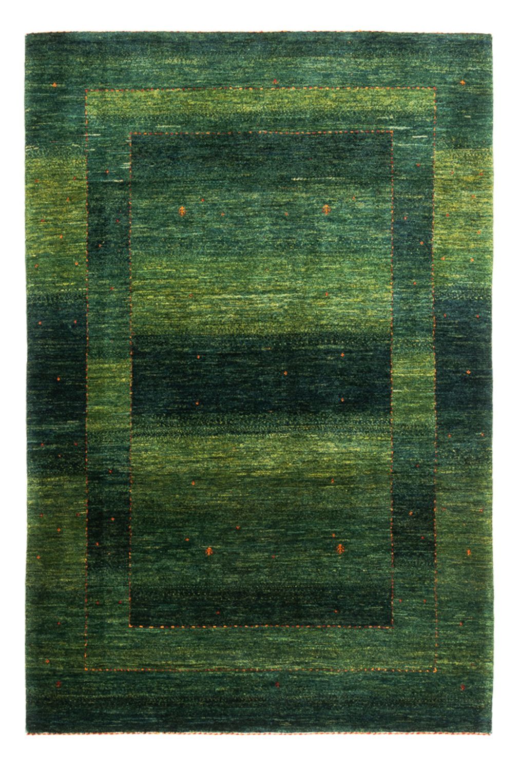 Alfombra Gabbeh - Loribaft Persa - 187 x 127 cm - verde