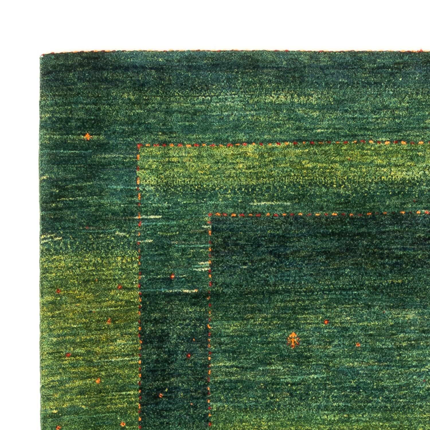 Alfombra Gabbeh - Loribaft Persa - 187 x 127 cm - verde