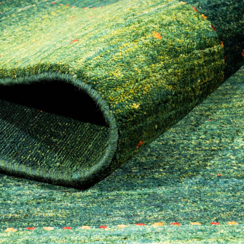 Alfombra Gabbeh - Loribaft Persa - 187 x 127 cm - verde