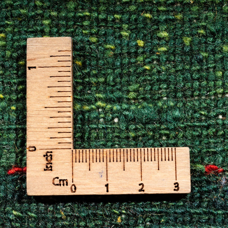 Alfombra Gabbeh - Loribaft Persa - 187 x 127 cm - verde