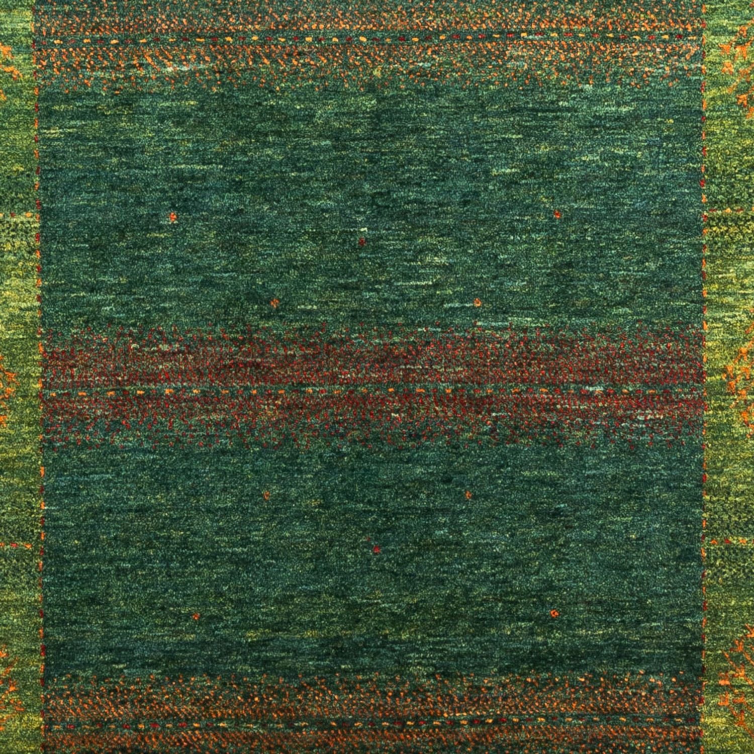 Alfombra Gabbeh - Loribaft Persa - 190 x 132 cm - verde