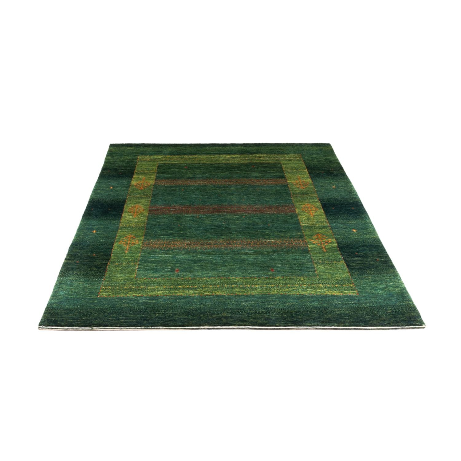 Alfombra Gabbeh - Loribaft Persa - 190 x 132 cm - verde
