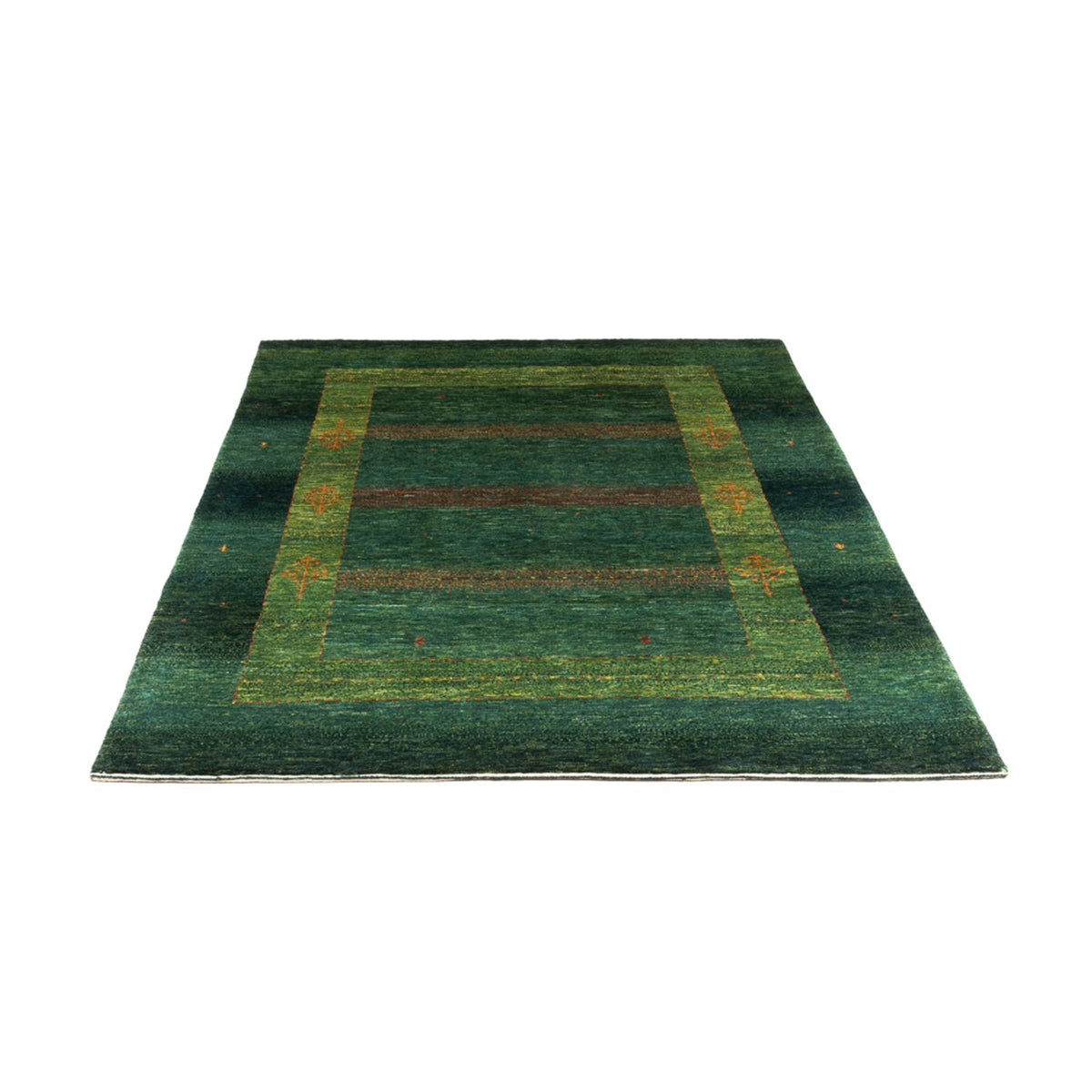 Alfombra Gabbeh - Loribaft Persa - 190 x 132 cm - verde