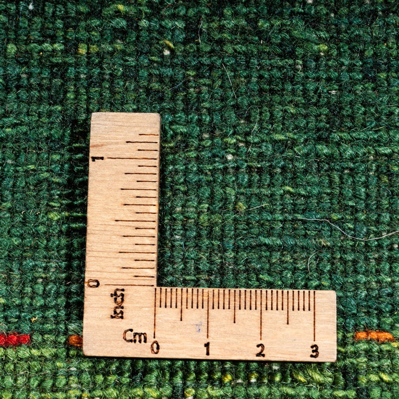 Alfombra Gabbeh - Loribaft Persa - 190 x 132 cm - verde