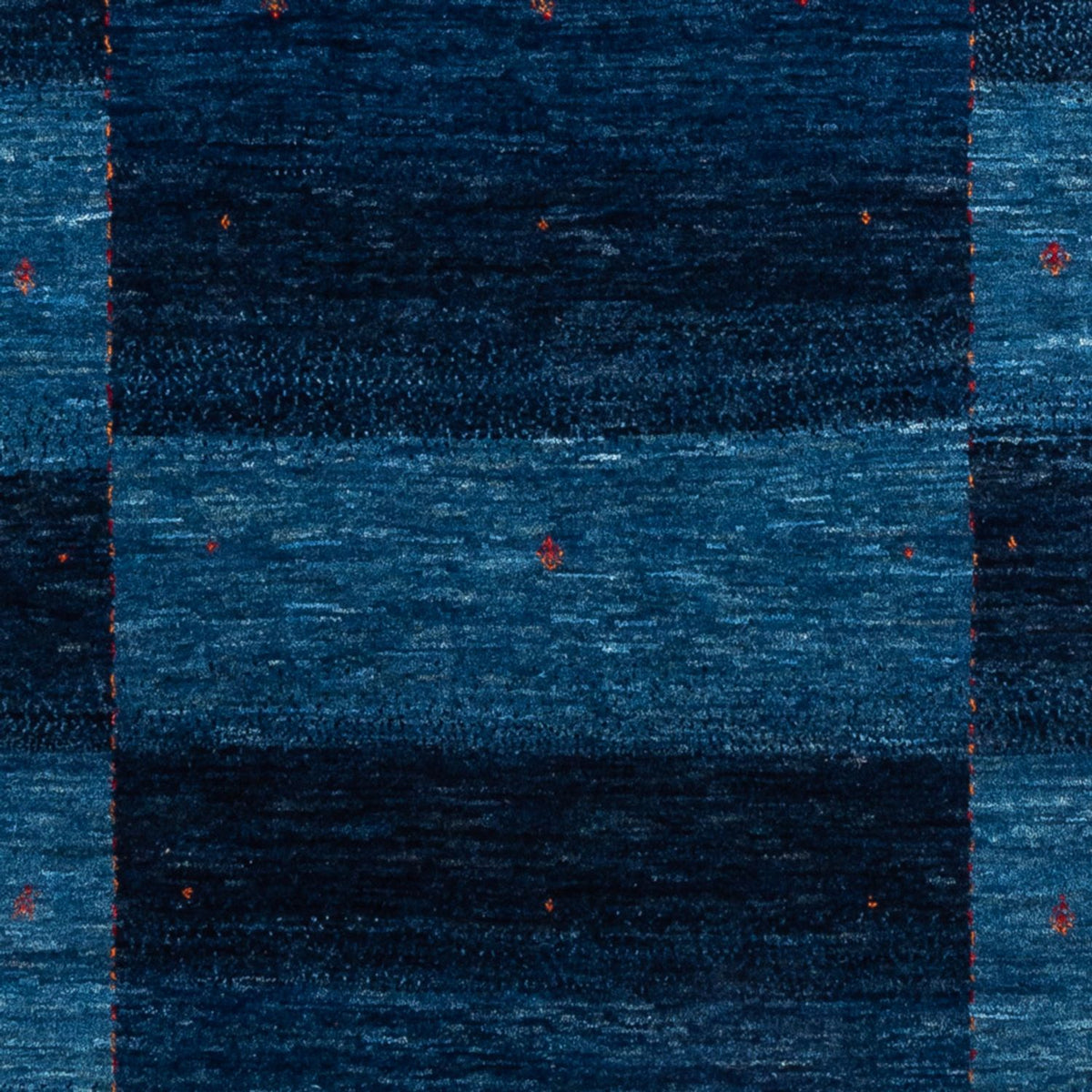 Alfombra Gabbeh - Loribaft Persa - 192 x 127 cm - azul