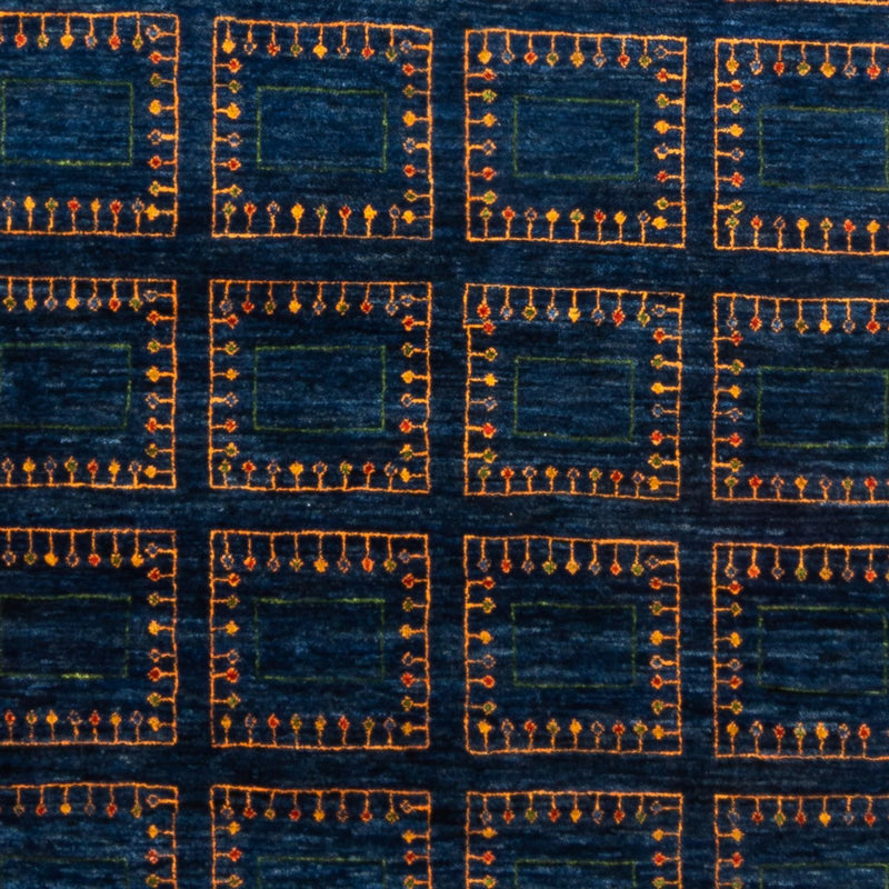Alfombra Gabbeh - Loribaft Persa - 253 x 180 cm - azul