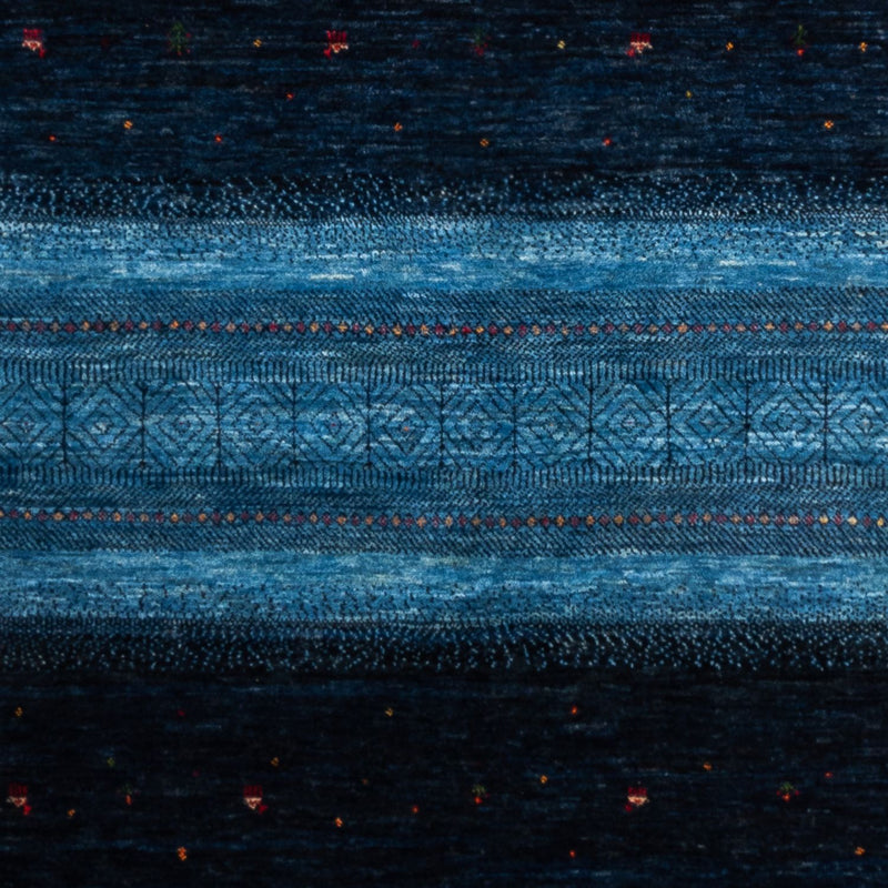 Alfombra Gabbeh - Loribaft Persa - 256 x 180 cm - azul