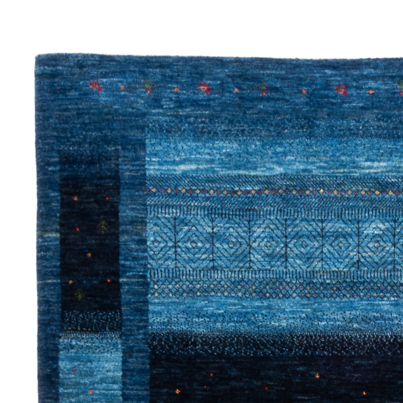 Alfombra Gabbeh - Loribaft Persa - 256 x 180 cm - azul