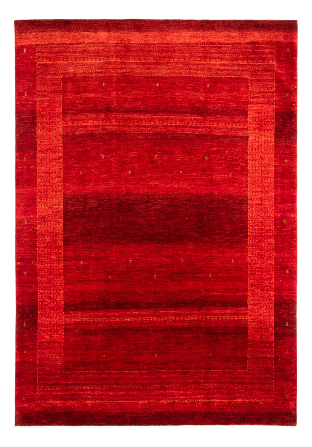 Alfombra Gabbeh - Loribaft Persa - 313 x 231 cm - rojo