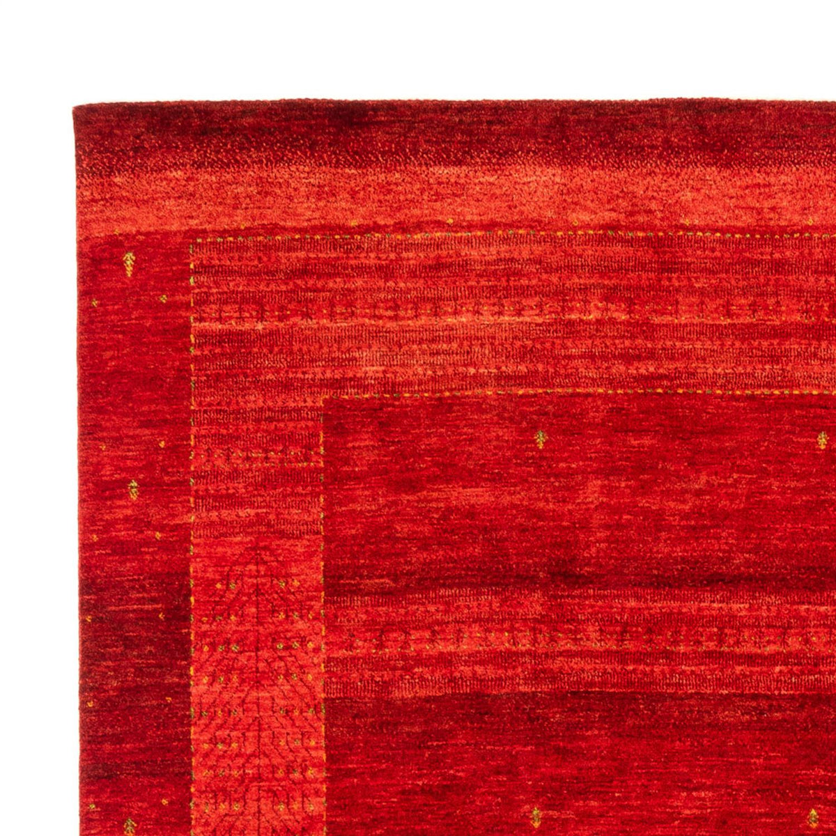 Alfombra Gabbeh - Loribaft Persa - 313 x 231 cm - rojo