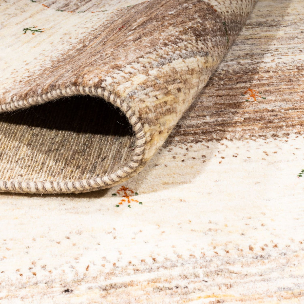 Alfombra Gabbeh - Loribaft Persa - 248 x 172 cm - natural