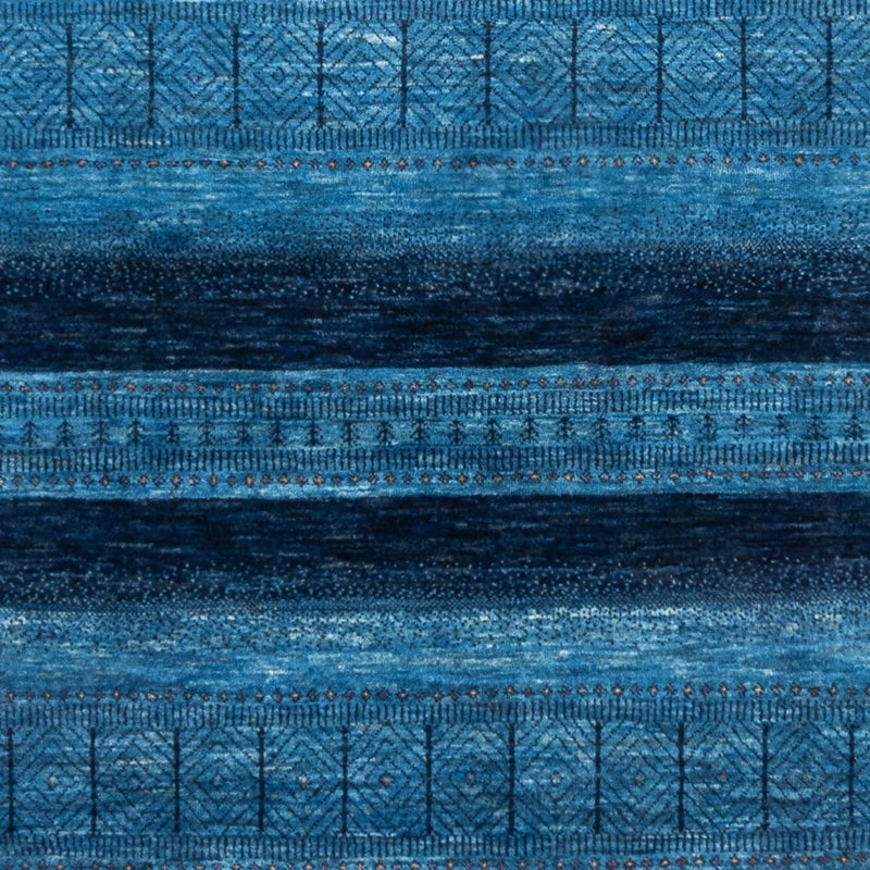 Alfombra Gabbeh - Loribaft Persa - 244 x 178 cm - azul