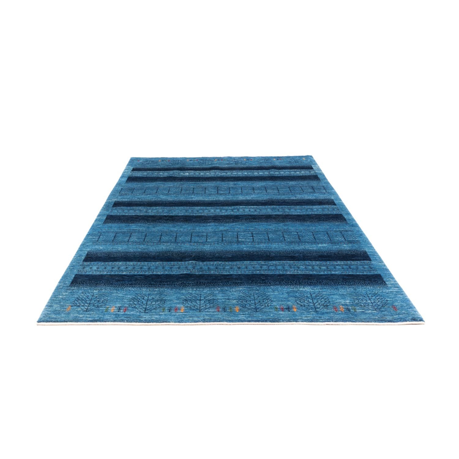 Alfombra Gabbeh - Loribaft Persa - 244 x 178 cm - azul
