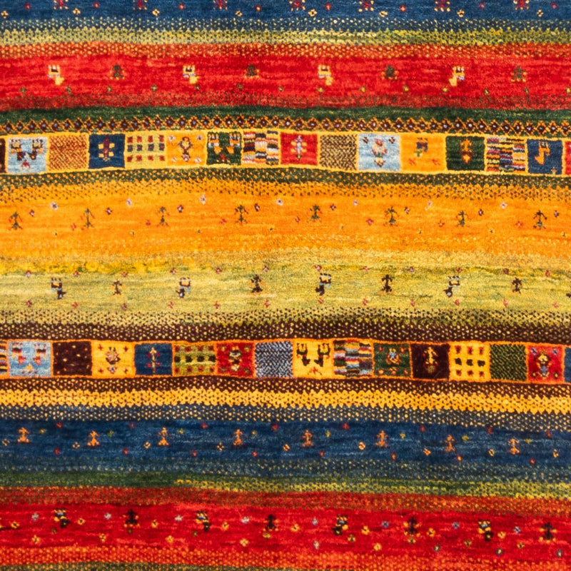 Alfombra Gabbeh - Loribaft Persa - Real - 239 x 162 cm - azul