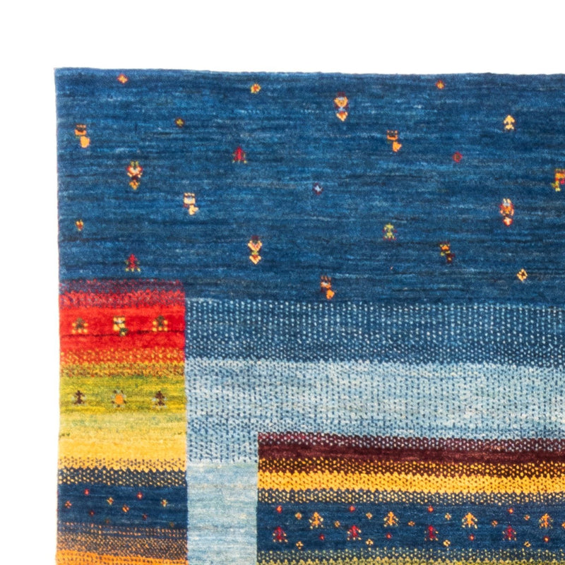 Alfombra Gabbeh - Loribaft Persa - Real - 239 x 162 cm - azul
