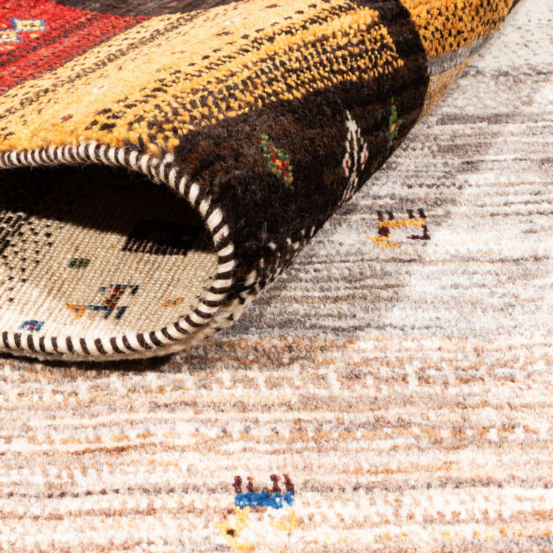 Alfombra Gabbeh - Loribaft Persa - Real - 237 x 177 cm - multicolor