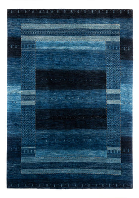 Alfombra Gabbeh - Loribaft Persa - 288 x 197 cm - azul