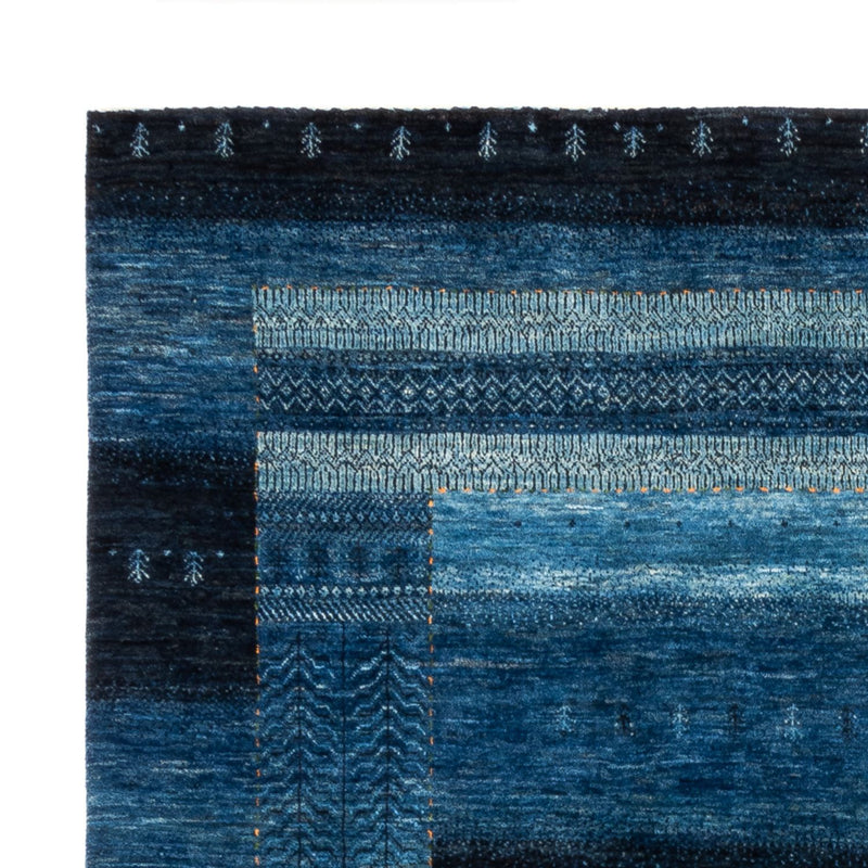 Alfombra Gabbeh - Loribaft Persa - 288 x 197 cm - azul