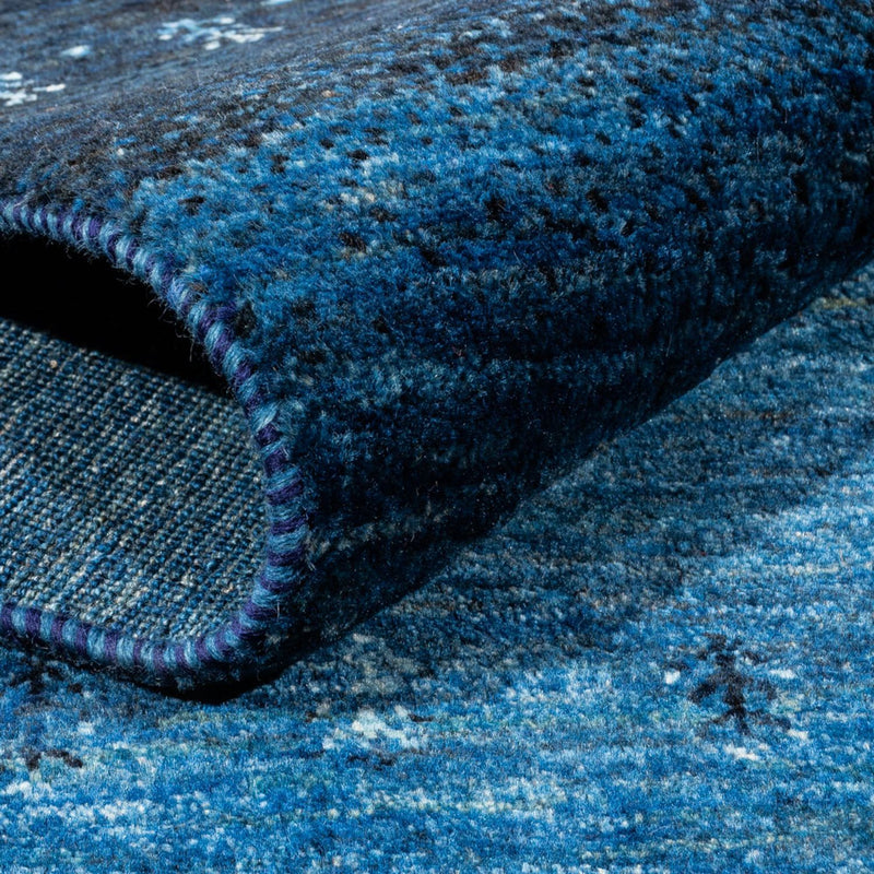 Alfombra Gabbeh - Loribaft Persa - 288 x 197 cm - azul