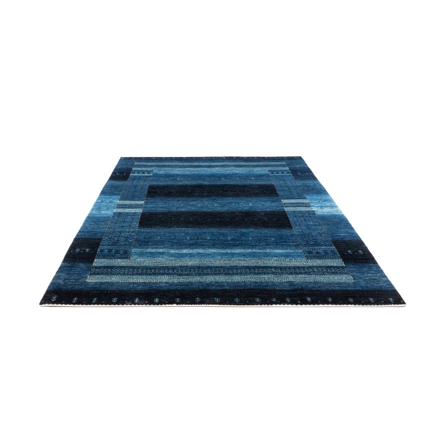 Alfombra Gabbeh - Loribaft Persa - 288 x 197 cm - azul
