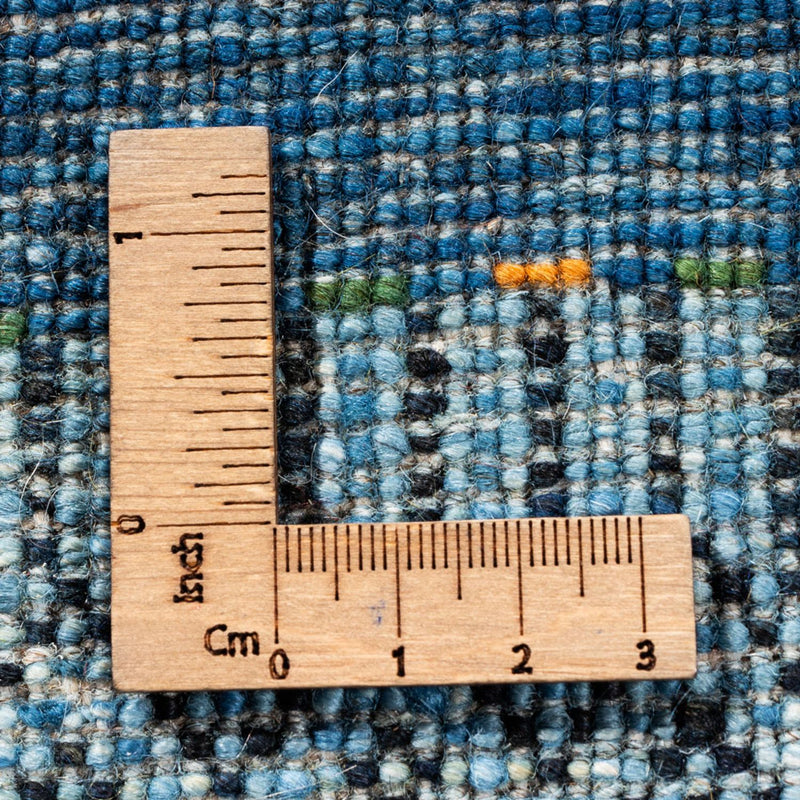 Alfombra Gabbeh - Loribaft Persa - 288 x 197 cm - azul