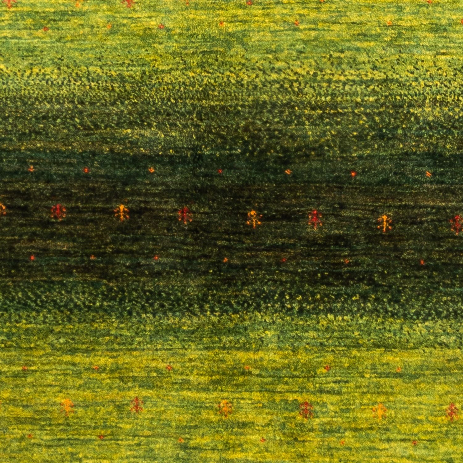 Alfombra Gabbeh - Loribaft Persa - 236 x 166 cm - verde