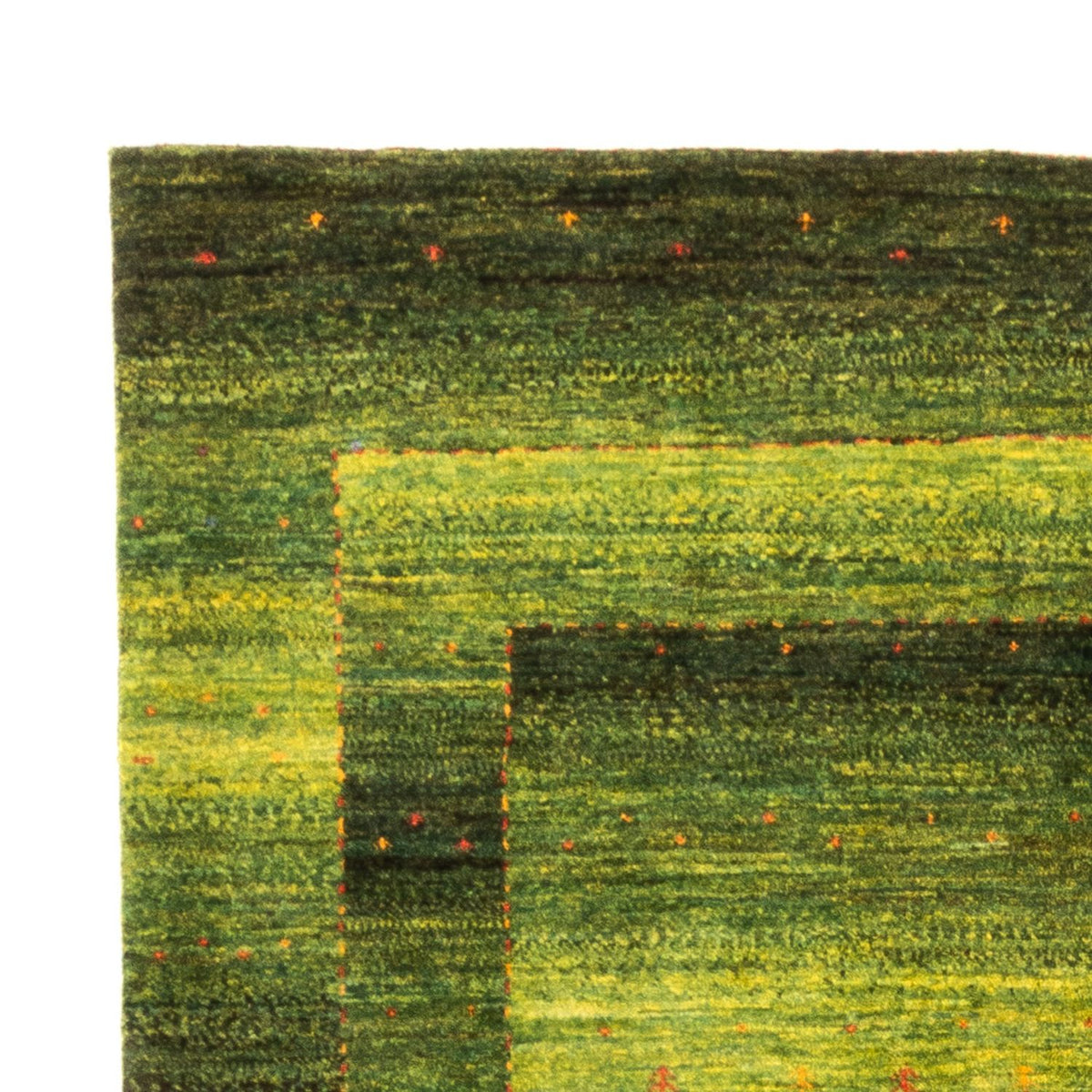 Alfombra Loribaft 166x236cm - Alfombra persa de lana - verde