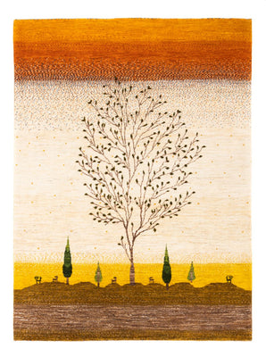 Alfombra Gabbeh - Loribaft Persa - 175 x 129 cm - oro